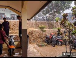 Hujan Lebat-Selokan Tersumbat, SMK Pejawaran Banjarnegara Kebanjiran
