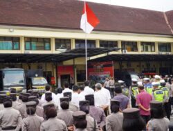 Kapolres Semarang Pimpin Apel Konsolidasi Pengamanan Pilkades Serentak Kab. Semarang