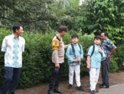 Melalui Anak Sekolah, Bhabinkamtibmas Kecandran Berikan Himbauan Waspadai Aksi Penculikan