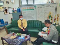 Melalui Kepala Sekolah SMP Sultan Fattah Salatiga, Kanit Lantas Polsek Sidomukti Sosialisasikan Operasi Zebra Candi 2022