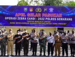 Operasi Zebra 2022 dimulai, Polres Semarang Laksanakan Gelar Pasukan