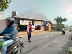 Polres Banjarnegara Lakukan PAM Pagi Beri Rasa Aman Masyarakat