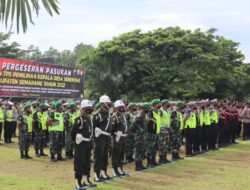 Polres Semarang Gelar Apel Pergeseran Pasukan Pengamanan Pilkades Serentak