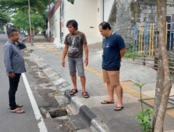 Puluhan Kendaraan Terperosok, Ternyata 80-an Besi Inlet Gorong-gorong Hilang Dicuri