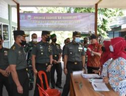 Sambut HUT TNI Ke-77, Danrem 073/MKT Kunjungi Peserta KB Kes Yang Digelar RS Tk. IV dr. Asmir Salatiga