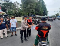 Bhabinkamtibmas Kecandran Polsek Sidomukti Dampingi Paguyuban Cross Galang Donasi Bagi Korban Gempa Cianjur