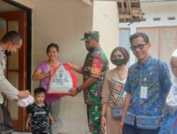 Pendampingan Penyerahan Bantuan Dari BAAS Untuk Anak Stunting Oleh Bhabinkamtibmas Kutowinangun Lor