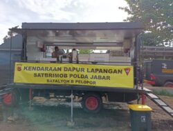 Brimob Polri Pakai Food Truck Untuk Sediakan Makanan Bagi Pengungsi Gempa Cianjur