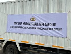 Dua Unit Truck Box Berisi Bantuan Dari Kapolri Untuk Korban Gempa Cianjur Diberangkatkan Hari Ini