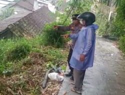 Kanit Samapta Polsek Tingkir Ingatkan Warga Waspada Melewati Daerah Rawan Longsor di Nanggulan