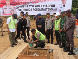 Kapolda Kalteng Peletakan Batu Pertama Pembangunan Mako Brimob Batalyon B Pelopor Kompi 4 di Lamandau