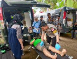 Polri Memberikan Pelayanan Kesehatan ke Ribuan Warga Korban Gempa Cianjur