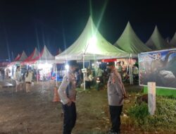 Polsek Tingkir Beri Pengamanan di Pasar Malam Karang Balong