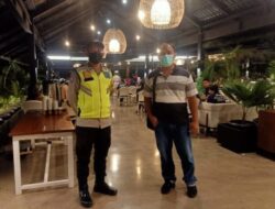 Polsek Tingkir Pengamanan Kegiatan Welcome Dinner Salatiga Travel Mart Di Resto Bumi Kayom