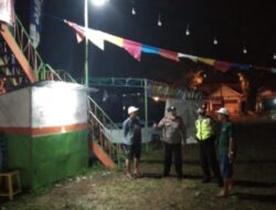 Patroli Polsek Tingkir Pantau Kegiatan Pasar Malam Di Karang Balong Kelurahan Tingkir Tengah