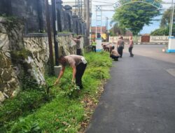 Sabtu Bersih Sat Lantas Polres Salatiga jaga kenyamanan masyarakat