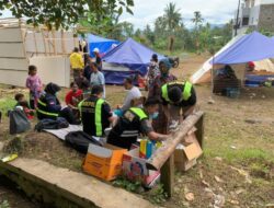 Satgas Kesehatan Polri Berikan Layanan Kesehatan ke Ribuan Warga Korban Gempa Cianjur