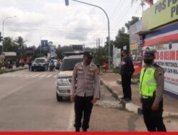 Antisipasi Kepadatan Arus Balik Pasca Week End Patroli Polsek Tingkir Pantau Pertigaan Exit Tol Salatiga