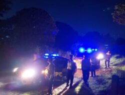 Polsek Tingkur Sambang Polres Salatiga Gencarkan Blue Light Patrol di Pertigaan Exit Tol Salatiga