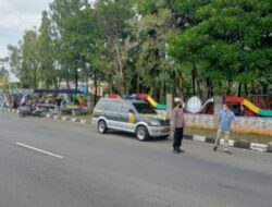 Berikan Rasa Aman Kepada Pengunjung Pasar Tiban, Polsek Sidomukti Lakukan Patroli Di JLS Kecandran Salatiga