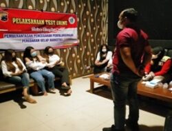 Mencegah Peredaran Narkotika, Satresnarkoba Polres Rembang Test Urine di Tempat Hiburan Malam