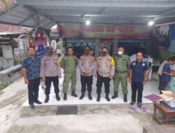 Ciptakan Keamanan, Polri Bersinergitas Dengan TNI dan Satpol PP Amankan Ibadah Perayaan Natal