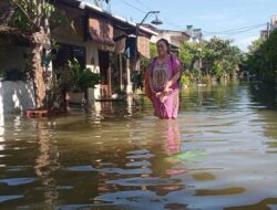 Dampak Banjir Rob di Tridesa Pesisir Demak