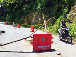 Jalan Longsor di Kayen Pati Belum Tertangani BPBD Kabupaten Pati