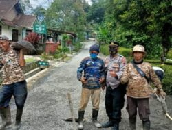 Kanit Samapta Tingkir Sambangi Proyek Pengerjaan Jalan Kalilondo Himbau Keselamatan Kerja