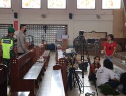 Kapolres Semarang Pantau Sterilisasi Sejumlah Gereja di wilayah Kab. Semarang
