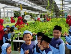 Kebun Hidroponik Kodim Demak Jadi Wisata Edukasi Anak