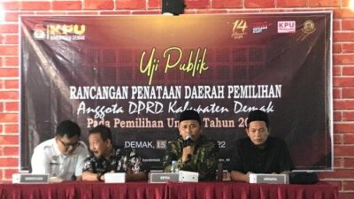KPU Demak Gelar Uji Coba Publik Rancangan Penataan Daerah Anggota DPRD Pemilu Tahun 2024