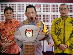 Penandatanganan MoU Polri dan KPU untuk Memastikan Tahapan Pemilu 2024 berjalan Aman