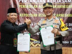 Percepat Layanan Hukum Berbasis Digital, Polres Banjarnegara Bersama Pengadilan Agama Banjarnegara Jalin Kerjasama