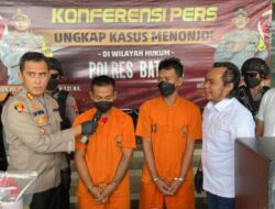 Polres Batang Berhasil Menangkap Dua Pencuri Brankas di Gringsing