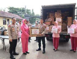 Aksi Kemanusiaan, Polres Rembang Distribusikan Bantuan Untuk Korban Bencana Cianjur