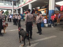 Polresta Sidoarjo Siagakan Anjing Pelacak Jelang Nataru