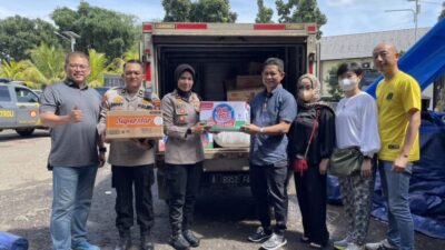 Polri Menyalurkan Logistik Korban Bencana Gempa Cianjur Dari Yayasan Satu Angan Satu Mimpi