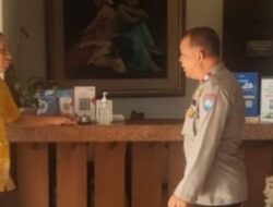 Sambangi Hotel Tetirah, Bhabinkamtibmas Kalicacing Polsek Sidomukti Sampaikan Pesan Kamtibmas
