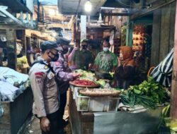 Sinergi TNI Polri di Limpung Blusukan Pasar, Ini Yang Dilakukan