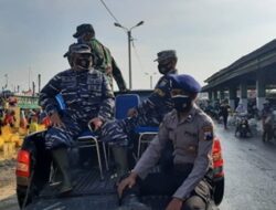 TNI – Polri di Rembang, Solid Patroli gabungan di TPI Desa Tasikagung Kec. Rembang