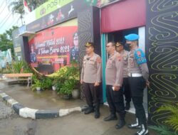 Pengecekan Kesiapan Pos Pam Exit Tol Tingkir Oleh Wakapolres Salatiga Jelang Ops Lilin Candi 2022