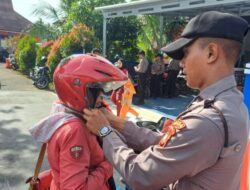 208 Pengendara Motor Terjaring Penertiban Penggunaan Helm di Pangandaran