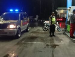 Antisipasi Gangguan Kamtibmas Patroli Polsek Sidomukti Sambang Ke SPBU