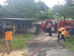 Api Bakar Sebuah Rumah, Kapolsek Rembang : Kebakaran Capai 90%, Total Kerugian Hingga 80 Juta