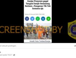 CEK FAKTA: Beredar Artikel Ganjar Pangeran TikTok Gagal Tangani Banjir Semarang, Benarkah?