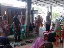 Cegah Stunting Bhabinkamtibmas Polsek Karangtengah Monitor Posyandu Balita
