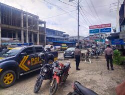 Sat Samapta Polres Melawi Kalbar Gelar Patroli di Pasar Nanga Pinoh