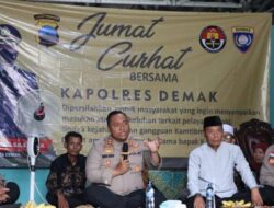 Curhatan Masyarakat Terkait Banjir Menjadi Topik Jumat Curhat Polres Demak