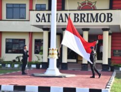 Dansatbrimob Polda Kalimantan Barat Pimpin upacara Hari Kesadaran Nasional